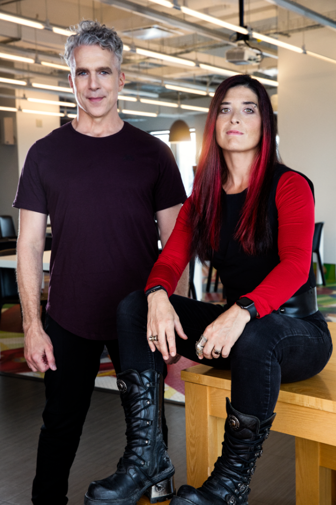 Fleur Marty, Productrice Senior et Patrick Redding, Directeur Créatif.