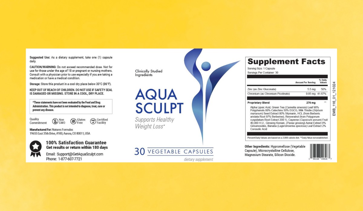 Aqua Sculpt - Supplement Facts