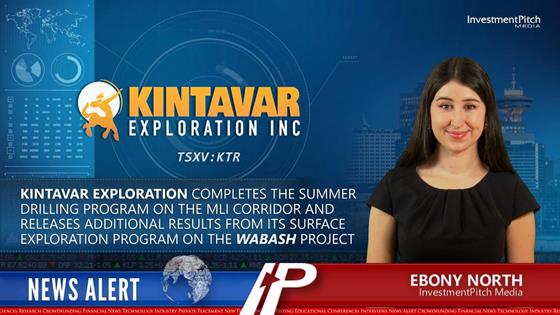 Kintavar Exploration completes the summer drilling program on the MLI corridor and releases additional results from its surface exploration program on the Wabash project.: InvestmentPitch Media Video Discusses Kintavar Exploration’s Drilling Program on the Wabash Project in Quebec where Surface Channel Samples Returned 0.71% Cu, 30.1 g/t Ag, 0.23% Pb and 0.16% Zn over 12.7m