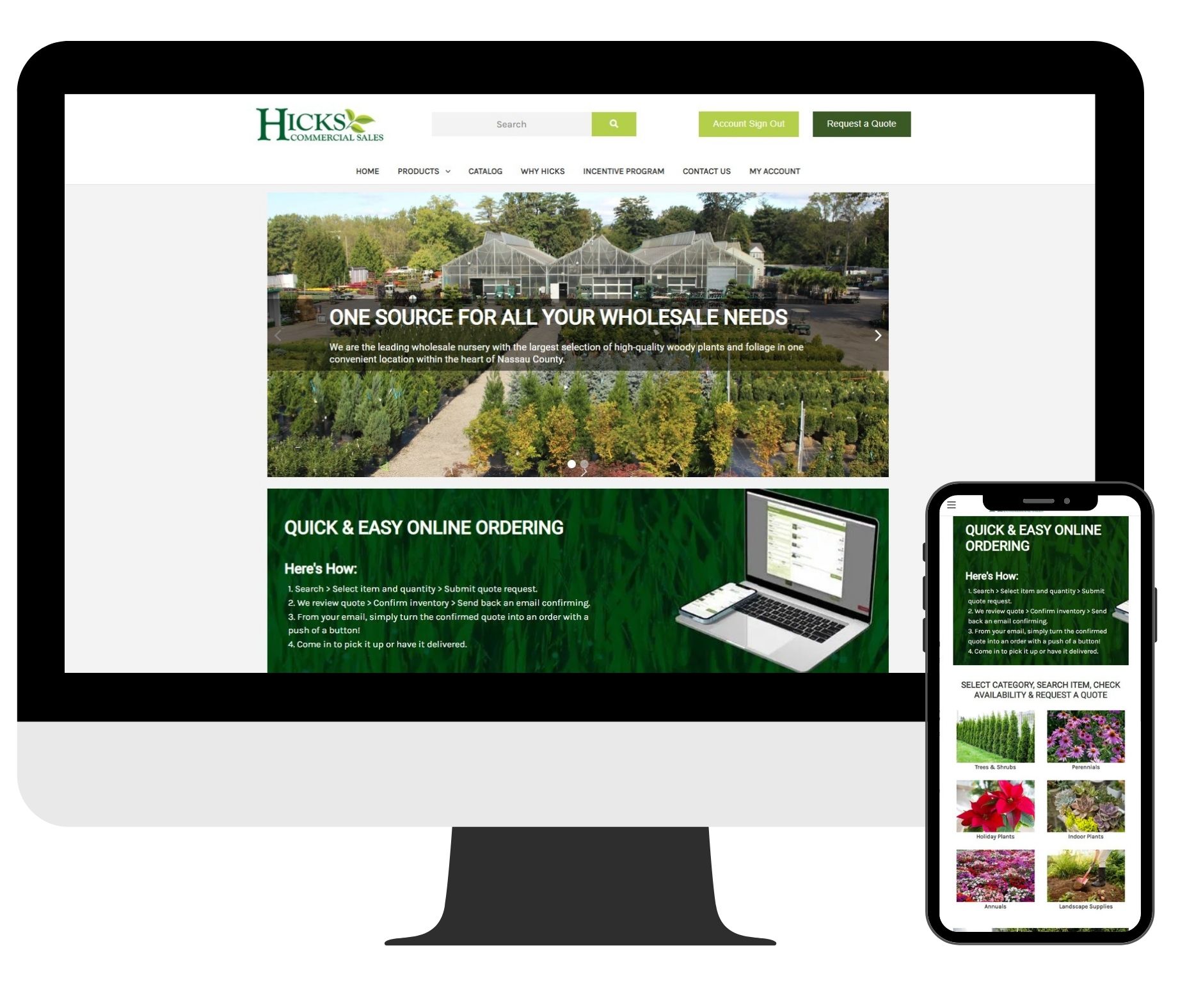 Hicks Commercial Sales New Website