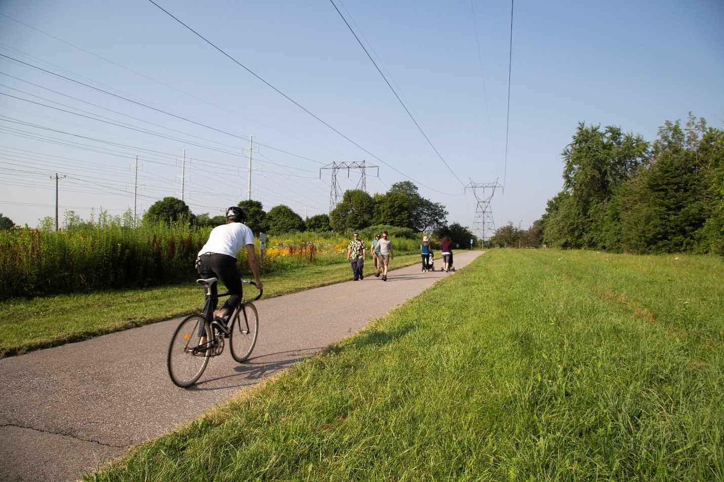Cycling and pedestrian activity continues to increase as new trail linkages are constructed