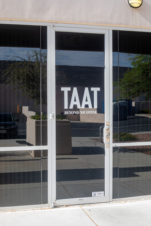 The entrance doors to the Company’s new facilities now bear brand insignia to include the TAAT™ logo as well as the Beyond Nicotine™ slogan, which the Company recently began using in support of impending federal anti-nicotine regulations from the Biden Administration in the United States