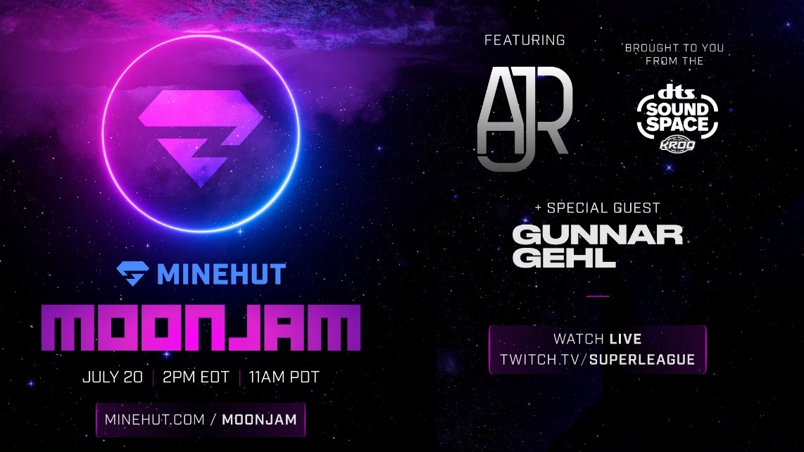 Moonjam Rising!  Super League Celebrates the Moon Landing Anniversary With An Out-of-This-World Interactive Live Concert –  All Within Minehut