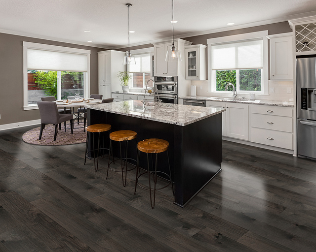 Cali's Net Promoter Score of 81 comes as a result of providing expert guidance customized to each customer and project. The 'best in class' number also reflects the success the company has had in manufacturing high quality building products like this Delphi Hickory engineered hardwood flooring from the new Odyssey Collection. 