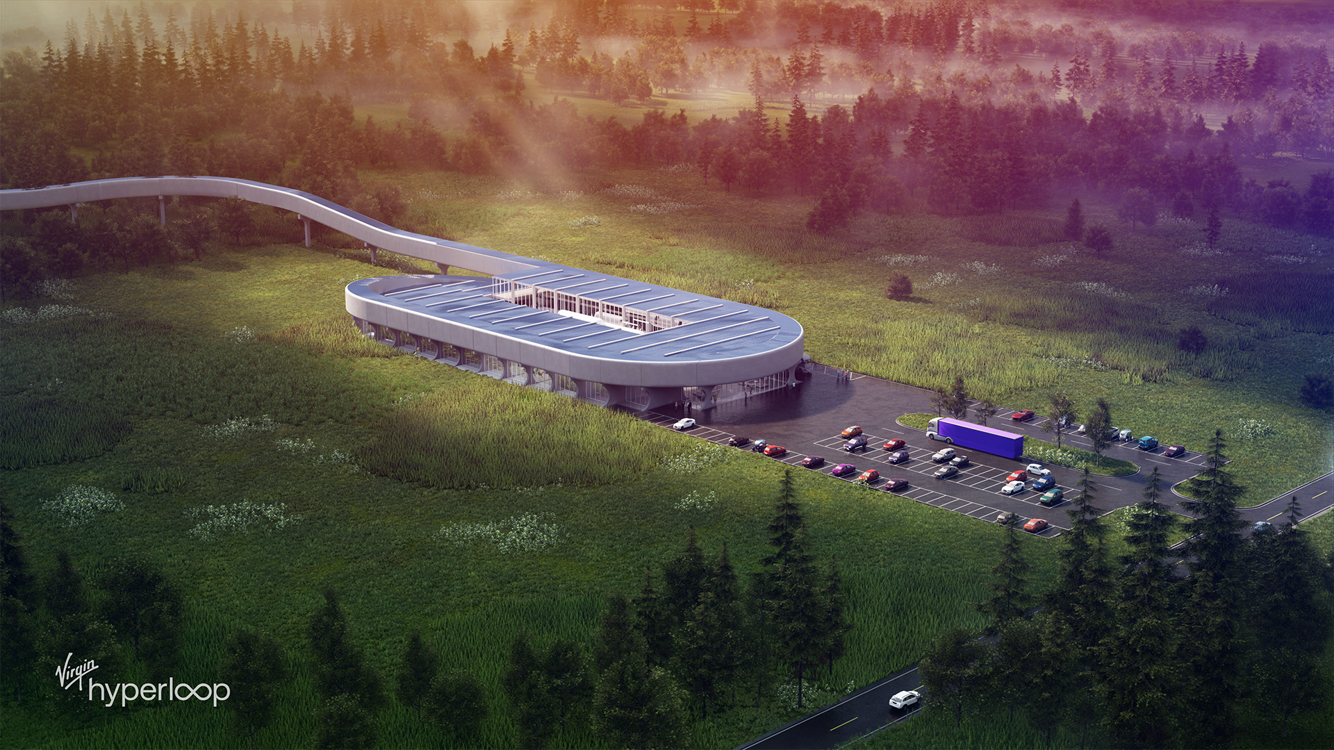 Hyperloop Certification Center Rendering.