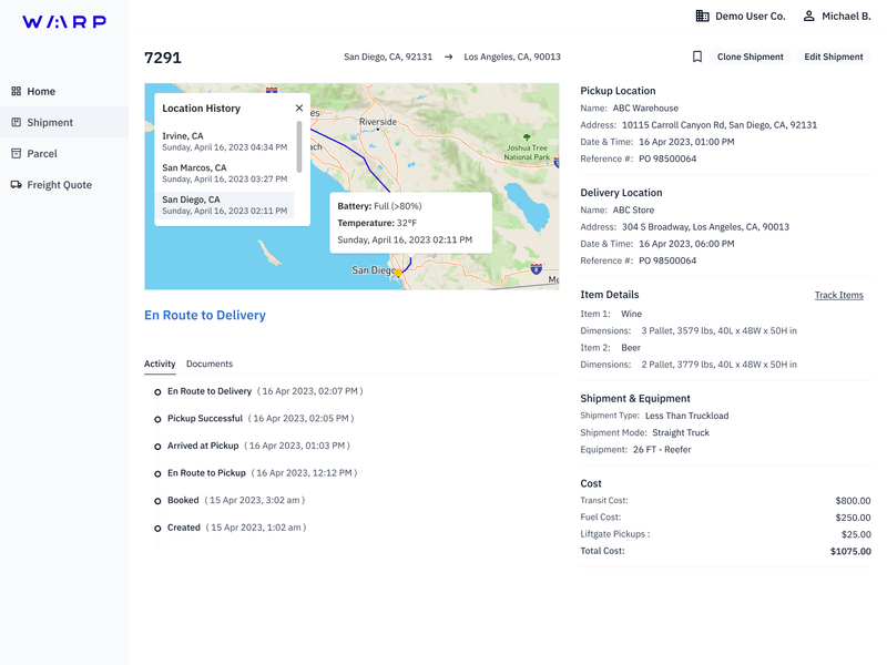 Real Time Temperature Monitoring