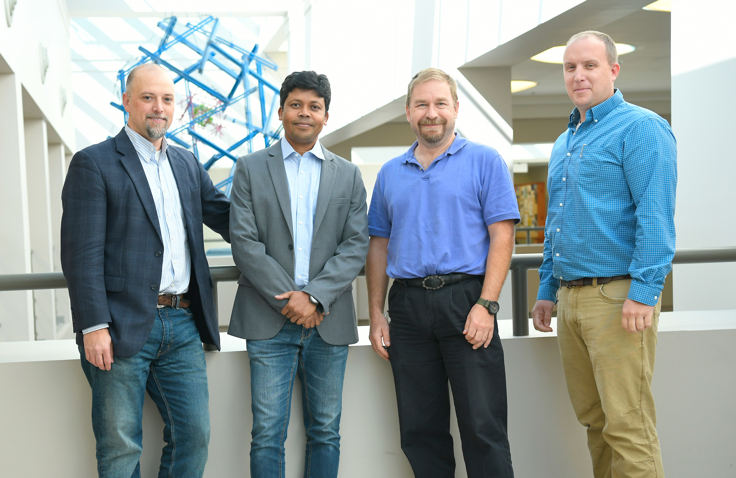 L-R: Associate Professor Byron Erath, Assistant Professor Abul Baki, Associate Professor Douglas Bohl, and Assistant Professor Ian Knack