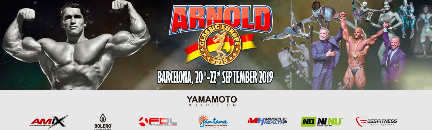 Arnold Sports Festival Europe in Barcelona September 20-22, 2019
