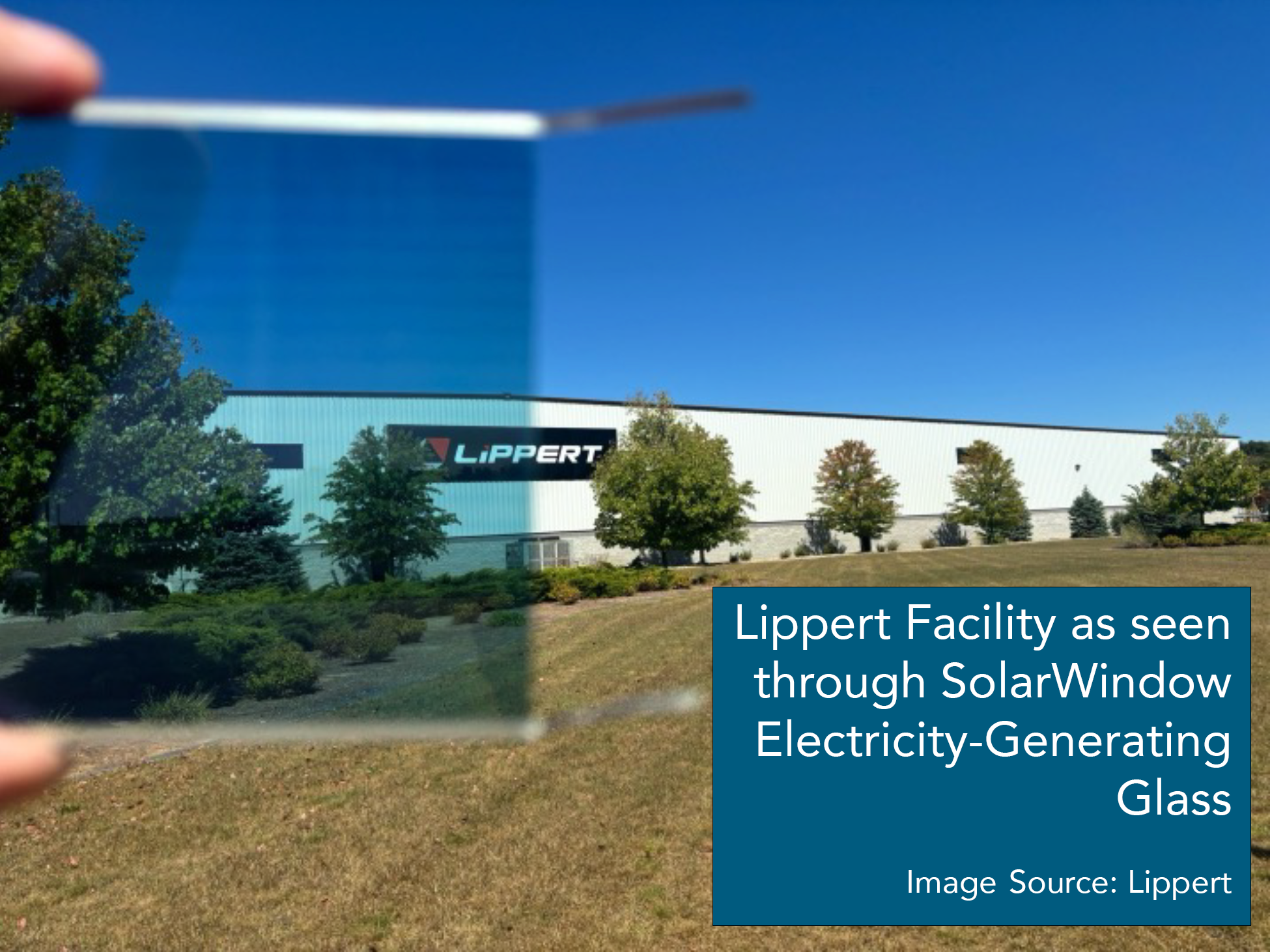 Lippert Facility as seen through SolarWindow