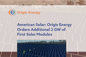 American Solar: Origis Energy Orders Additional 2 GW of First Solar Modules