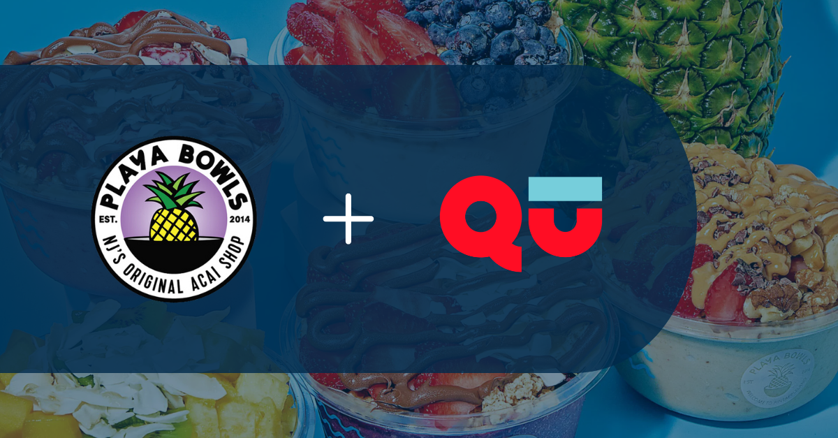 Playa Bowls and Qu Partner Announcement