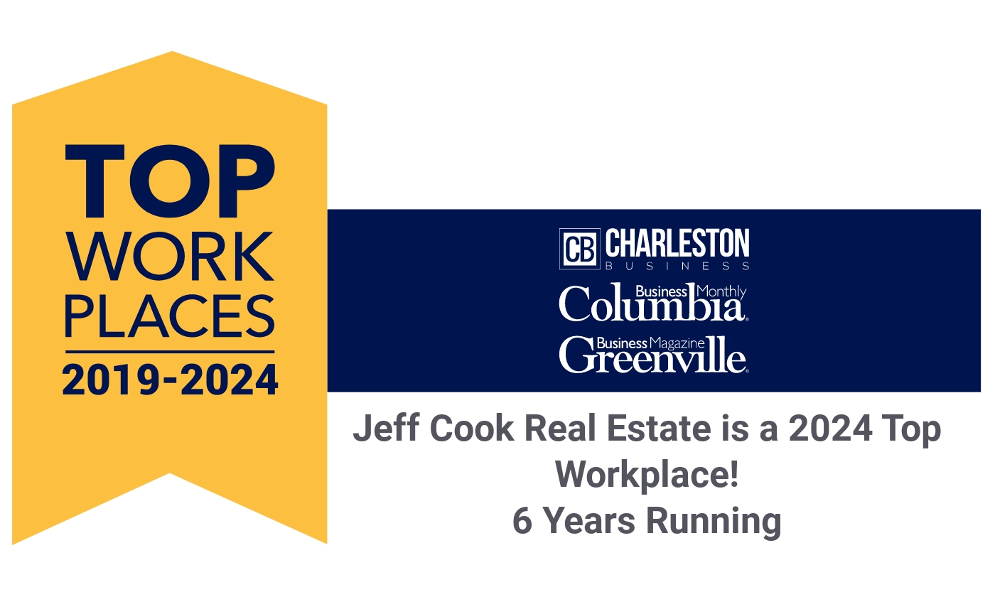 The South Carolina Top Workplaces have awarded Jeff Cook Real Estate LPT Realty a Top Workplaces 2024 honor for the 6th consecutive year.