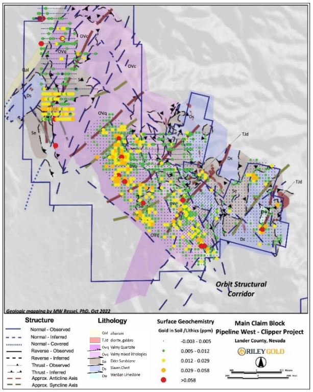 Gold-in-Soils on geology