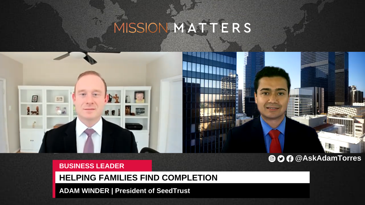 Adam Winder is interviewed on the Mission Matters Business Podcast by Adam Torres.