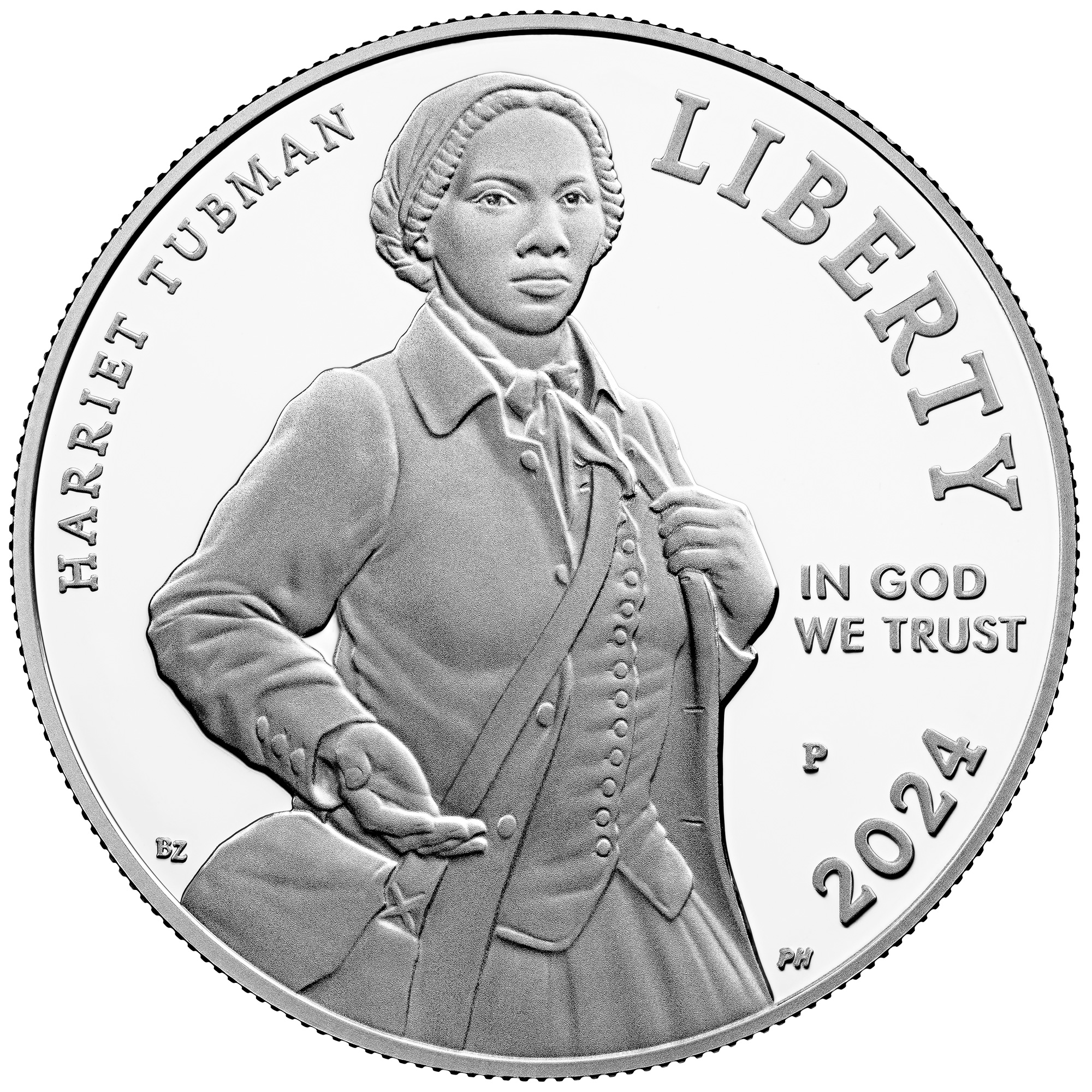 2024 Harriet Tubman Silver Proof Coin Obverse