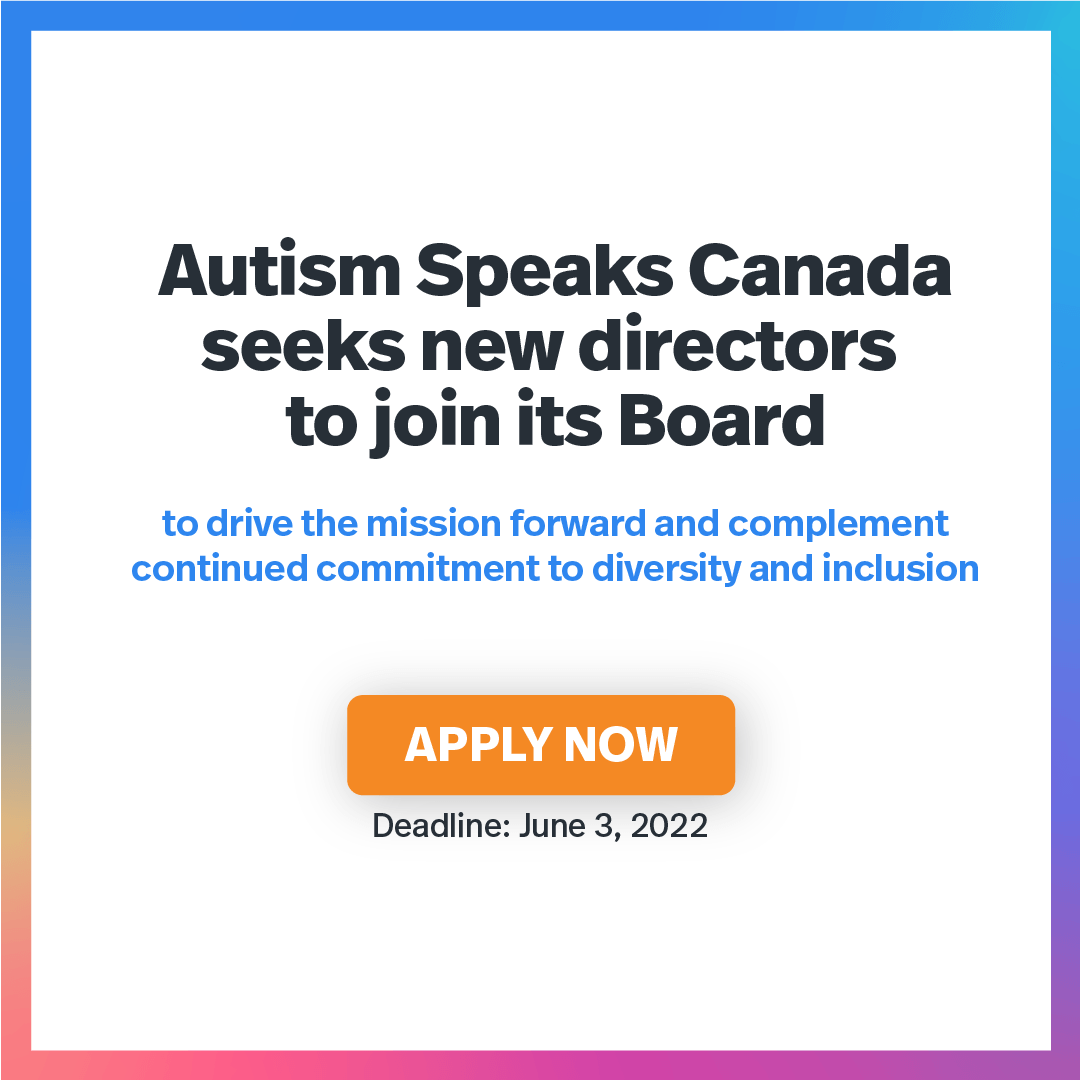 Join Autism Speaks Canada's Board of Directors