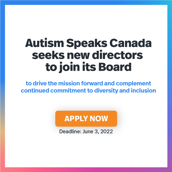 Join Autism Speaks Canada's Board of Directors