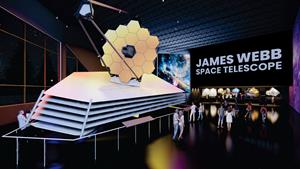 James Webb Space Telescope Model Rendering for Space Foundation Discovery Center