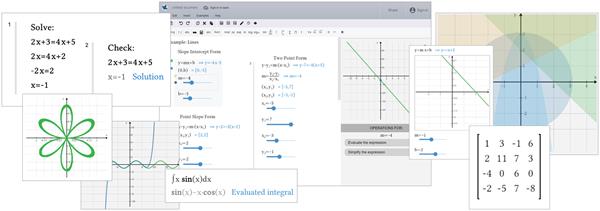 Maple Learn is a dynamic online environment designed specifically for teaching and learning math and solving math problems.