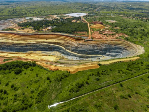 Buckreef Gold Open Pit Main Zone Aerial View 