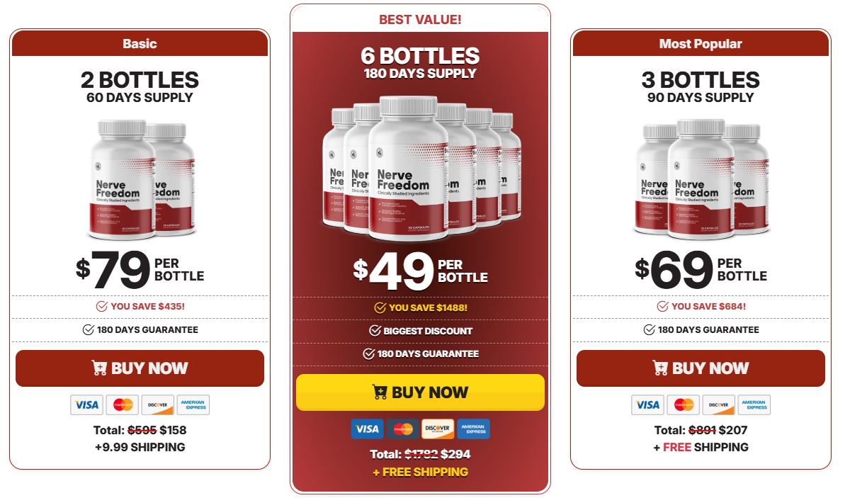 Nerve Freedom Prices