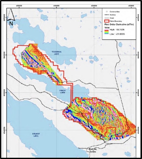 Figure 1. Murray Ridge and Pinchi Lake Nickel Projects Map