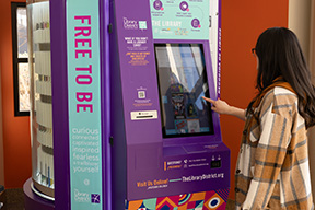 Book vending machine at Sunrise Children's Hospital