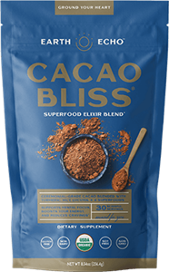 Earth Echo Cacao Bliss reviews update. Detailed information on where to buy Danette May Cacao Bliss superfood powder, ingredients, recipe, and much more.
