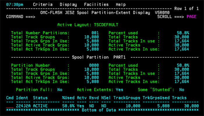 OMC-FLASH-500-JES2-Spool-Partition-Extent-Display-Feb2020