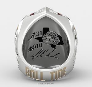 Senza Scatola 8-14# CLCL 2021 NCAA Rugby Championship Memorial Ring Alabama Red Tide Team Championship Ring Champion Ring Replica Anello Creativo per Donne e Uomini 