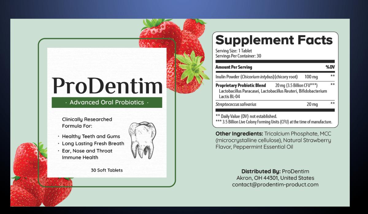 ProDentim Overview - Supplement Facts