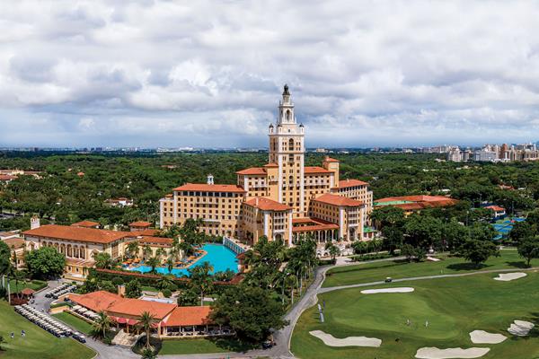 The Biltmore Hotel, a national historic landmark located in the heart of Coral Gables, celebrates 95 years since it first opened its doors on January 15, 1926. The Biltmore’s signature and classic Mediterranean-inspired style has remained consistent throughout its 95-year history, and the resort continues to expand upon its timeless look while maintaining its status as a premier luxury hotel.