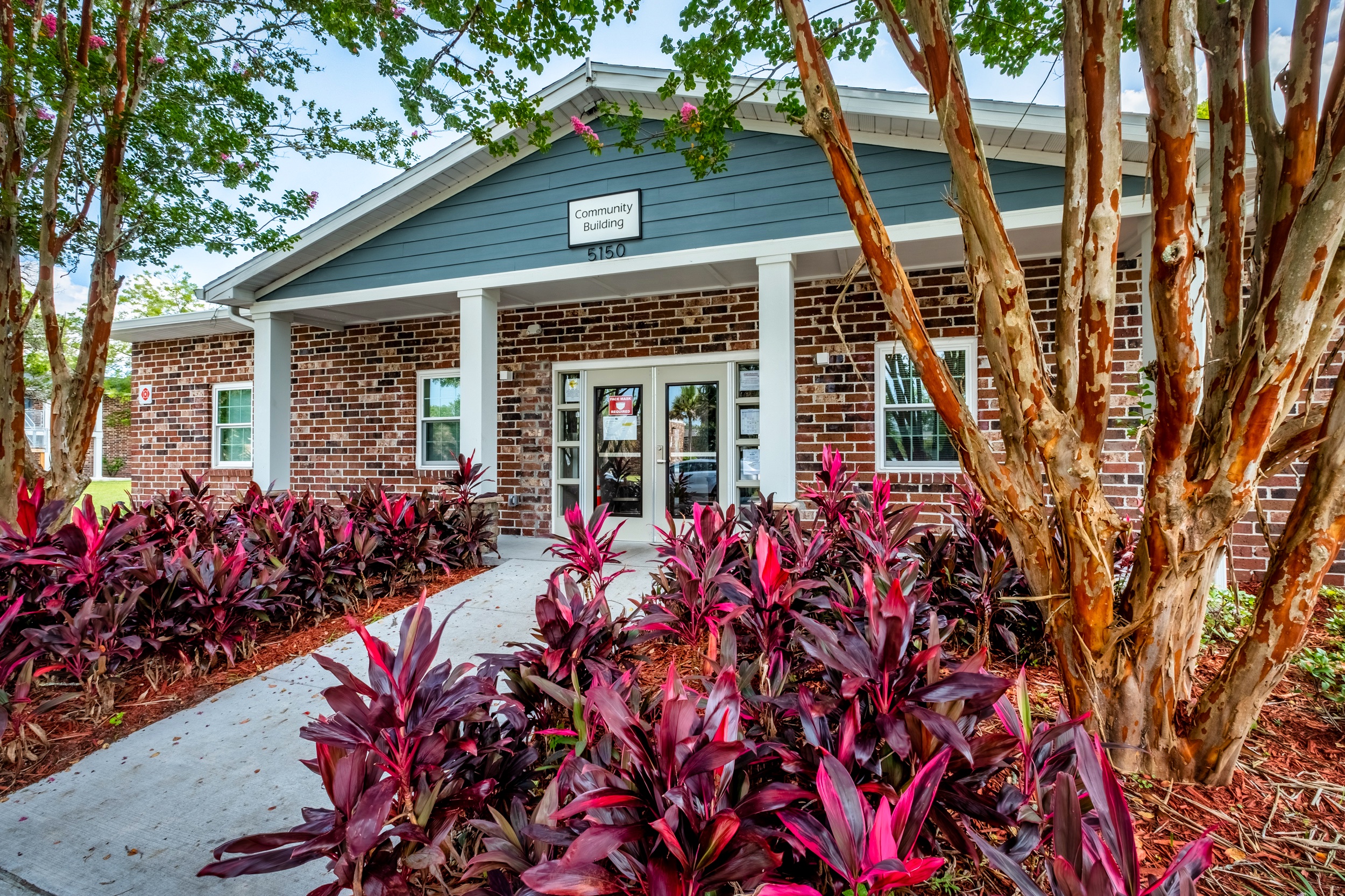 The new community center at Valencia Way in Jacksonville, Florida, provides space for direct sevices to residents such as youth activities, health and wellness workshops and empowerment groups. The Millennia Companies® renovated the building as part of a substantial rehabilitation process that totaled more than $45 million in renovation costs and improved the physical conditions of 400 apartments at this affordable housing development. 