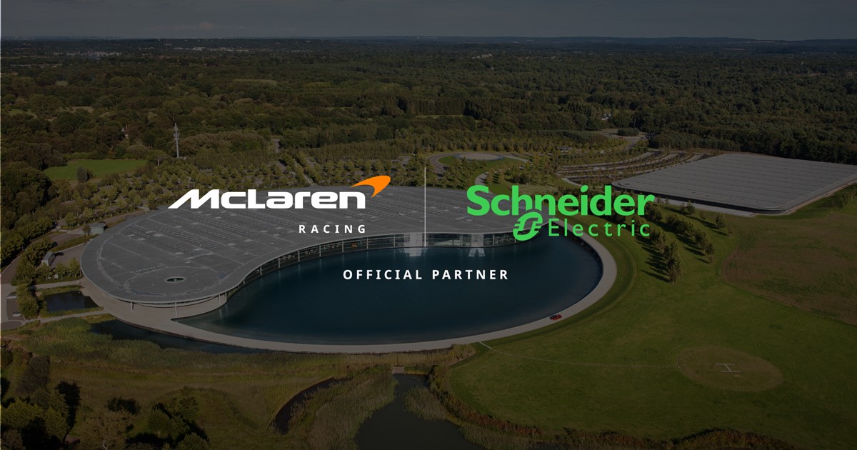 Schneider Electric to become the Official Energy Technology Partner of McLaren Racing