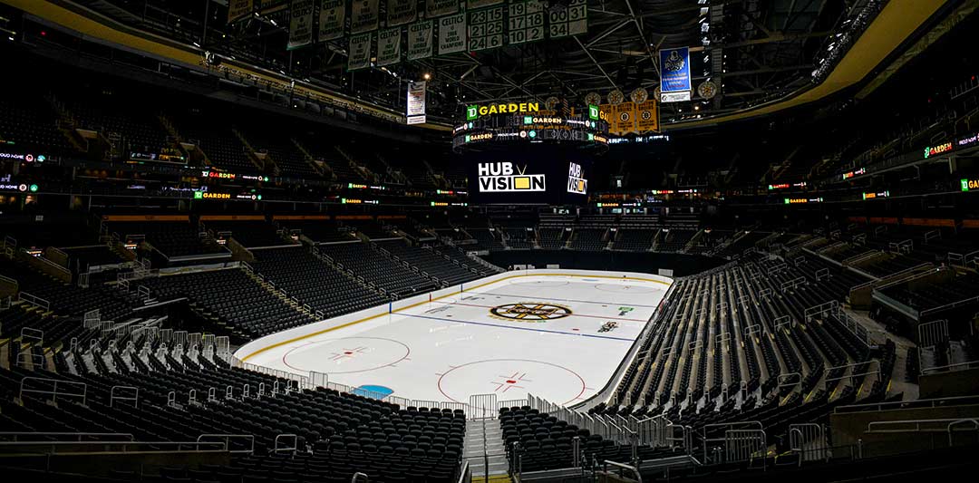 New Daktronics Centerhung at TD Garden