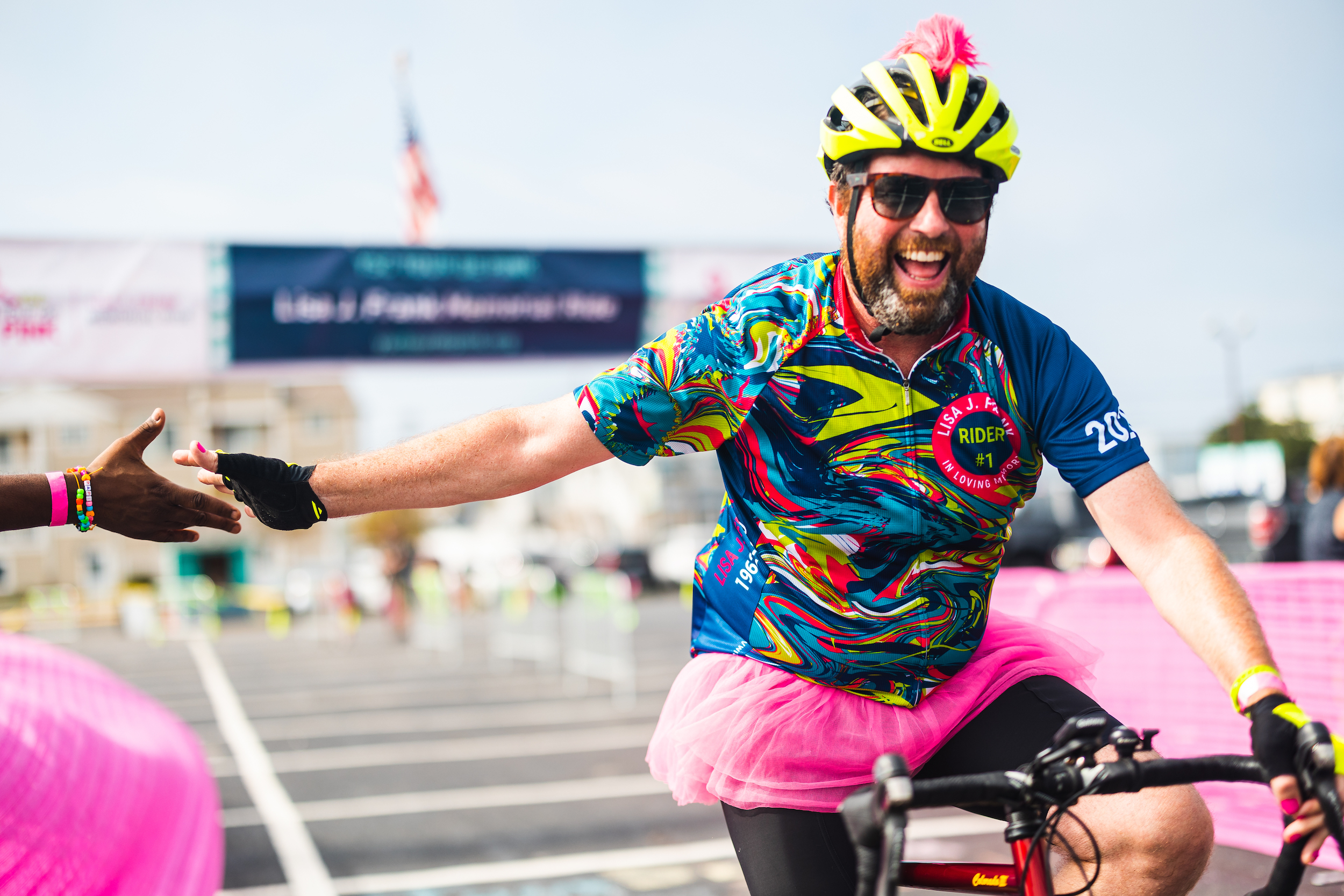 2021 YSC Tour de Pink Finish Line