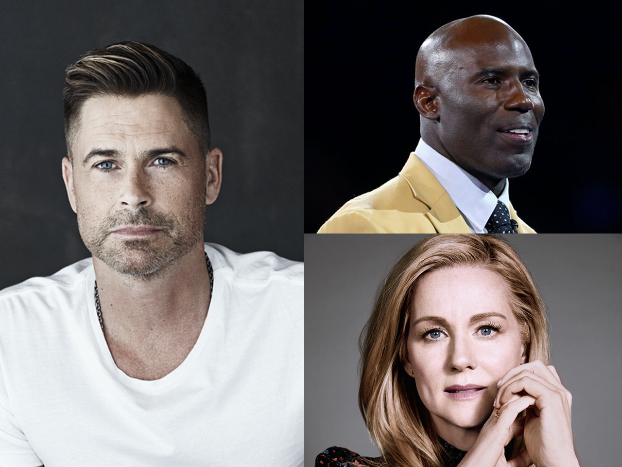 Rob Lowe, Terrell Davis & Laura Linney