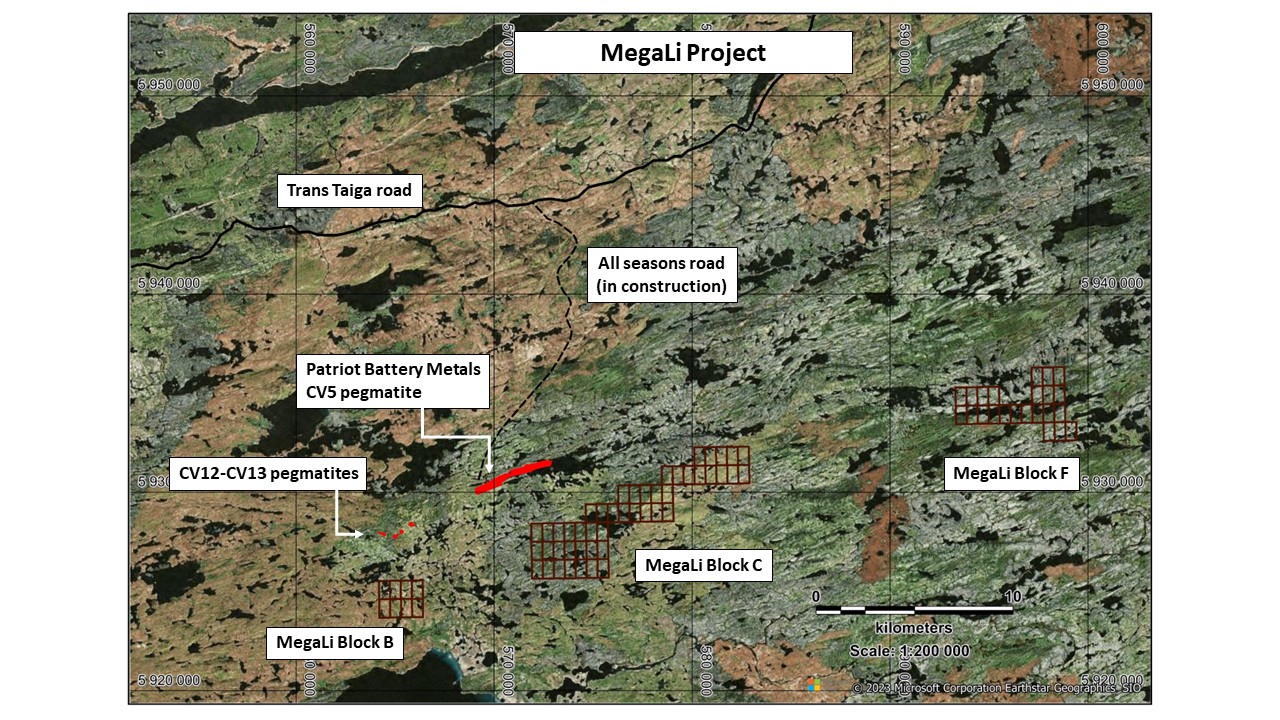 MegaLi location map