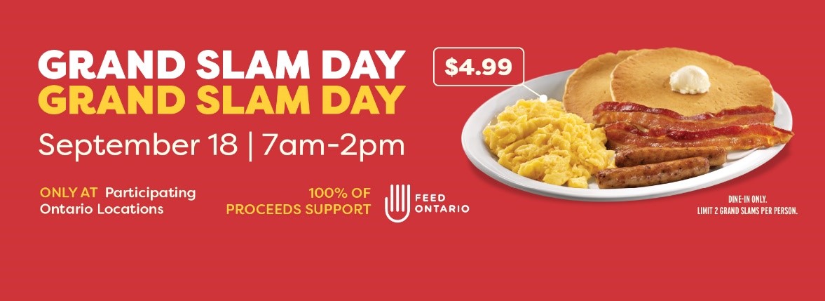 Denny's Canada x Feed Ontario - 2024 Grand Slam Day Fundraiser