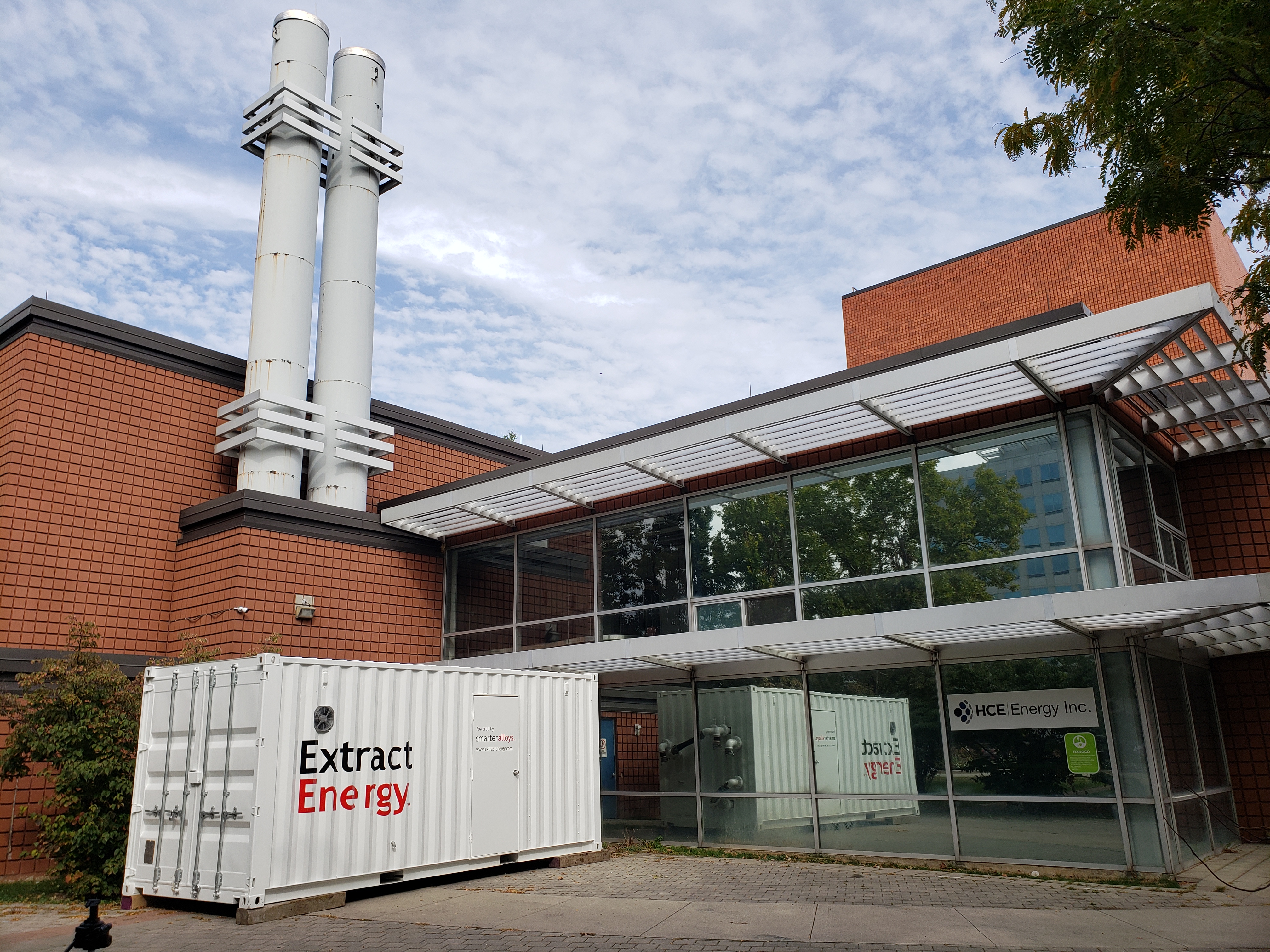 Extract Energy heat engine pilot installation at HCE in Hamilton, ON
