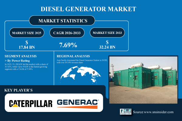 Diesel Generator Market Share & Size Report