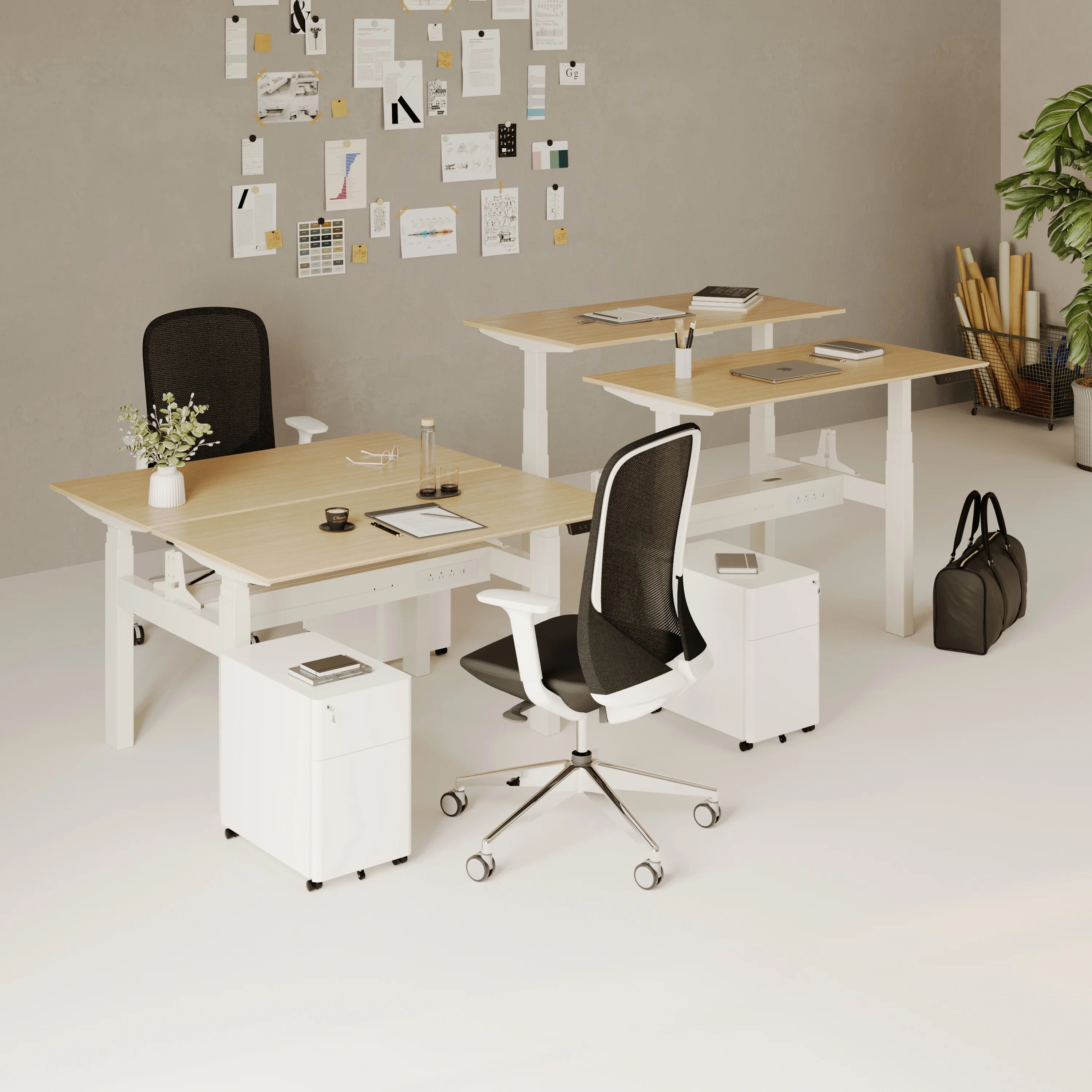 Two-Person Standing Desk by URBANICA