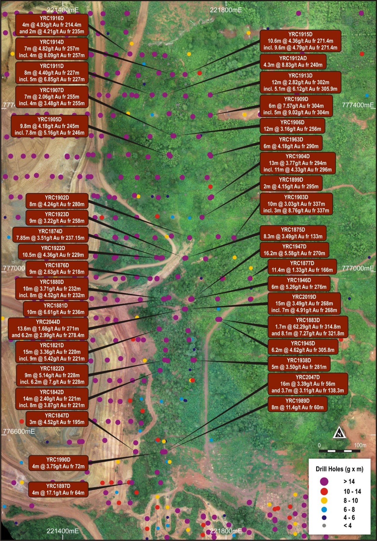 CMA Underground Resource Drilling and Results Summary