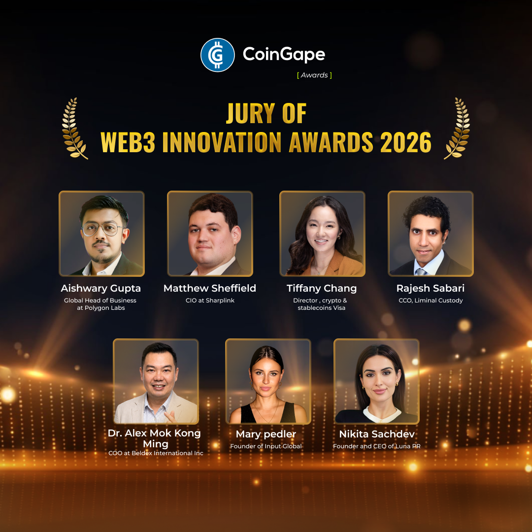 CoinGape Announces the Winners of the Web3 Innovation Awards 1