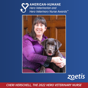 Cheri Herschell, the 2022 American Hero Veterinary Nurse