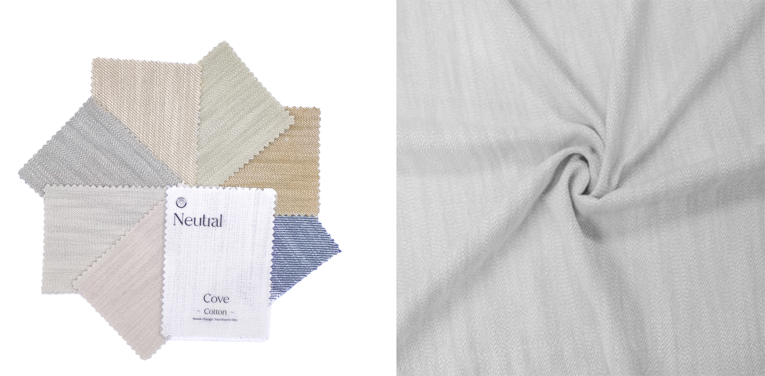 Neutral Curtains' cove series