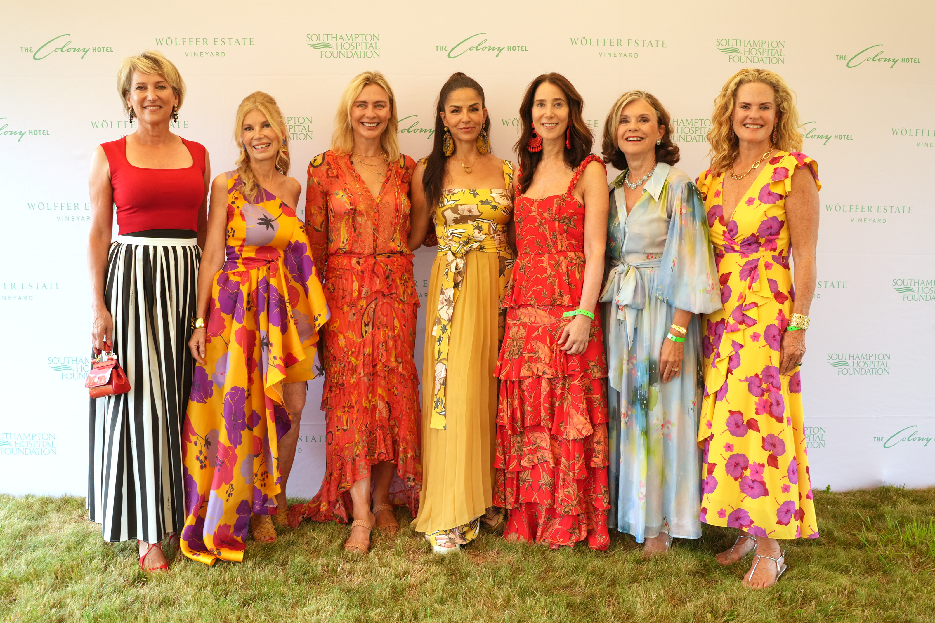 Summer Party Legacy Chair Melanie Wambold, Co-Chair Laura Lofaro Freeman, Co-Chair Renee Rockefeller, Co-Chair Dayssi Olarte de Kanavos, Co-Chair Stacey Bronfman, Legacy Chair Sheila Fuchs, and Co-Chair Ashley McDermott