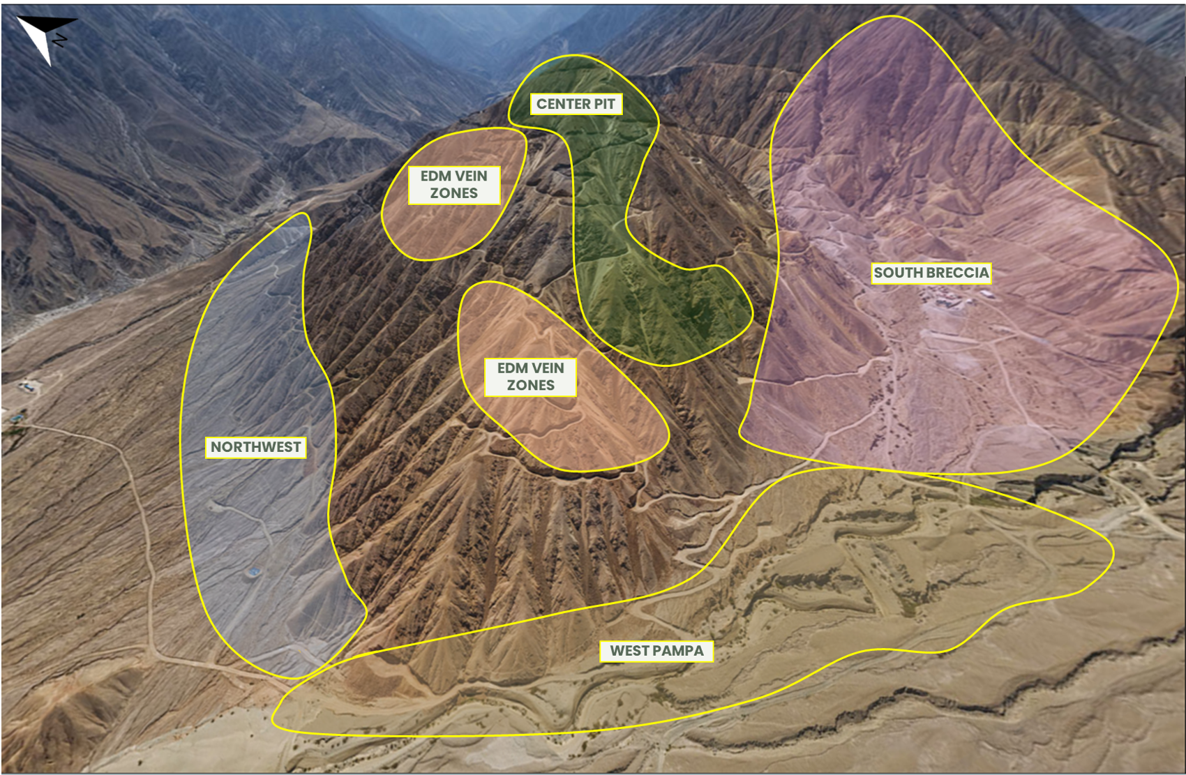 Figure 2 - Arial View of Target Zones