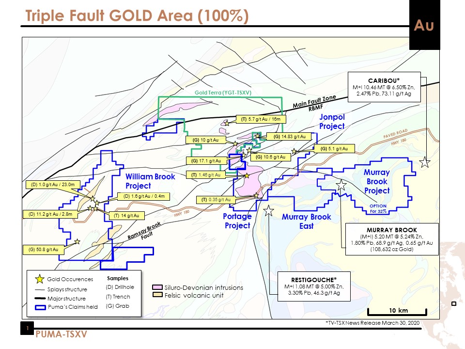 Figure 1 - Triple Fault GOLD Area (100%)