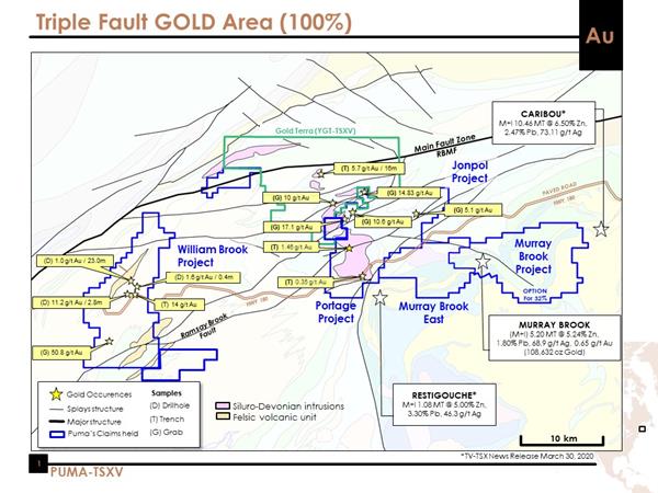 Figure 1 - Triple Fault GOLD Area (100%)
